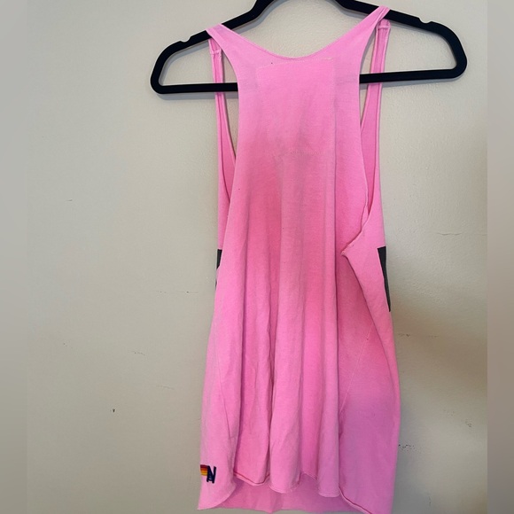 AVIATOR NATION WOMEN'S ROCK AND ROLL TANK - NEON PINK - Picture 7 of 7